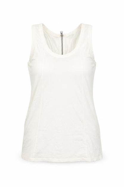Womens UK Size 10 Marks and Spencer Ivory Basic Tank