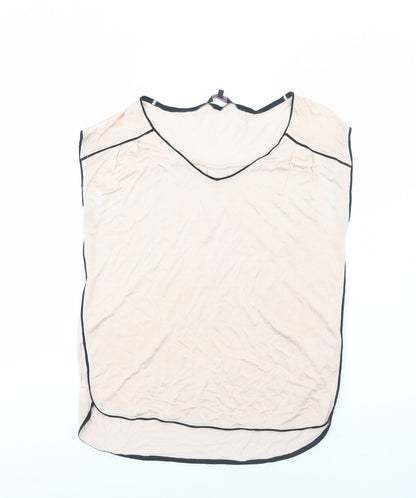 Womens UK Size 10 Phase Eight Pink Basic T-Shirt