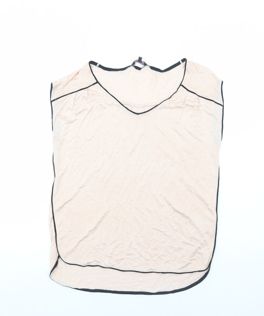 Womens UK Size 10 Phase Eight Pink Basic T-Shirt