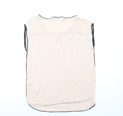 Womens UK Size 10 Phase Eight Pink Basic T-Shirt