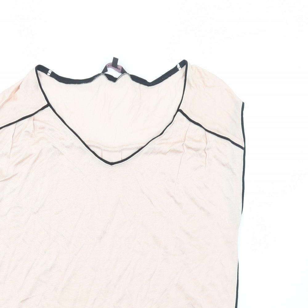 Womens UK Size 10 Phase Eight Pink Basic T-Shirt