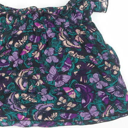 Womens UK Size 10 H&M Black Basic Blouse