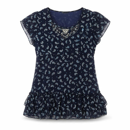 Womens UK Size M Wallis Blue Basic Blouse