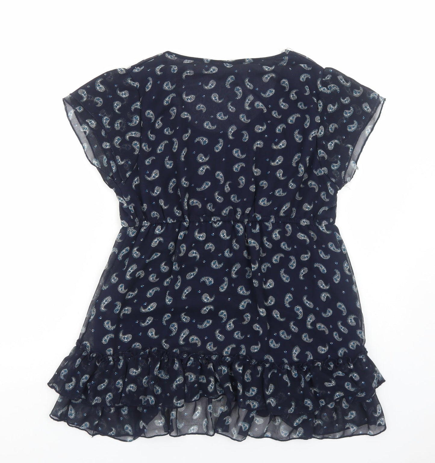 Womens UK Size M Wallis Blue Basic Blouse