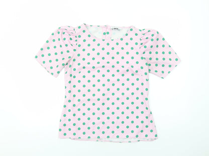 Womens UK Size 12 Closet Pink Basic T-Shirt