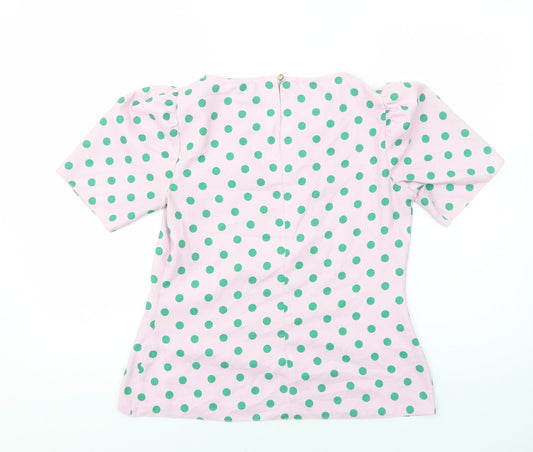 Womens UK Size 12 Closet Pink Basic T-Shirt