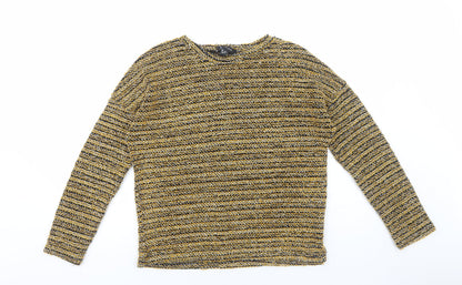 Womens UK Size M New Look Yellow Pullover Jumper
