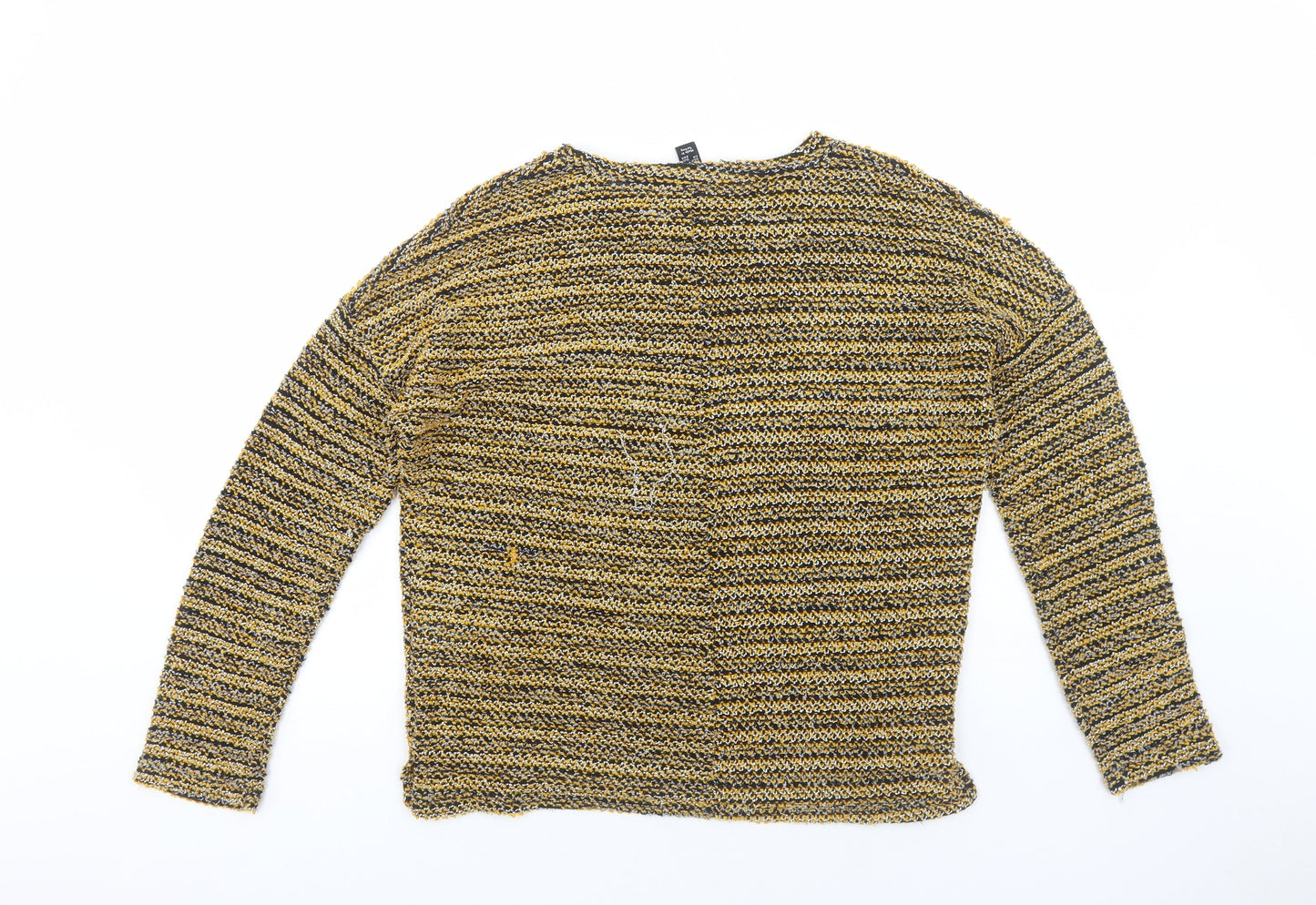 Womens UK Size M New Look Yellow Pullover Jumper