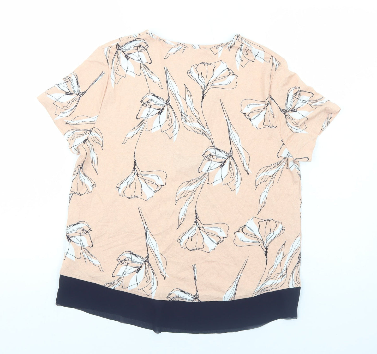 Womens UK Size 12 Marks and Spencer Pink Basic Blouse