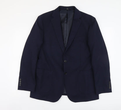 Mens UK Size L Marks and Spencer Regular Blue Suit Jacket