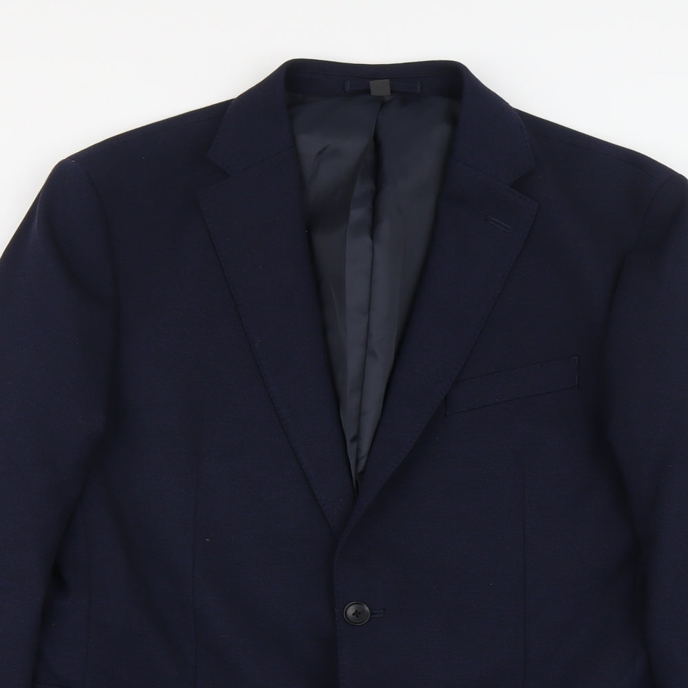 Mens UK Size L Marks and Spencer Regular Blue Suit Jacket