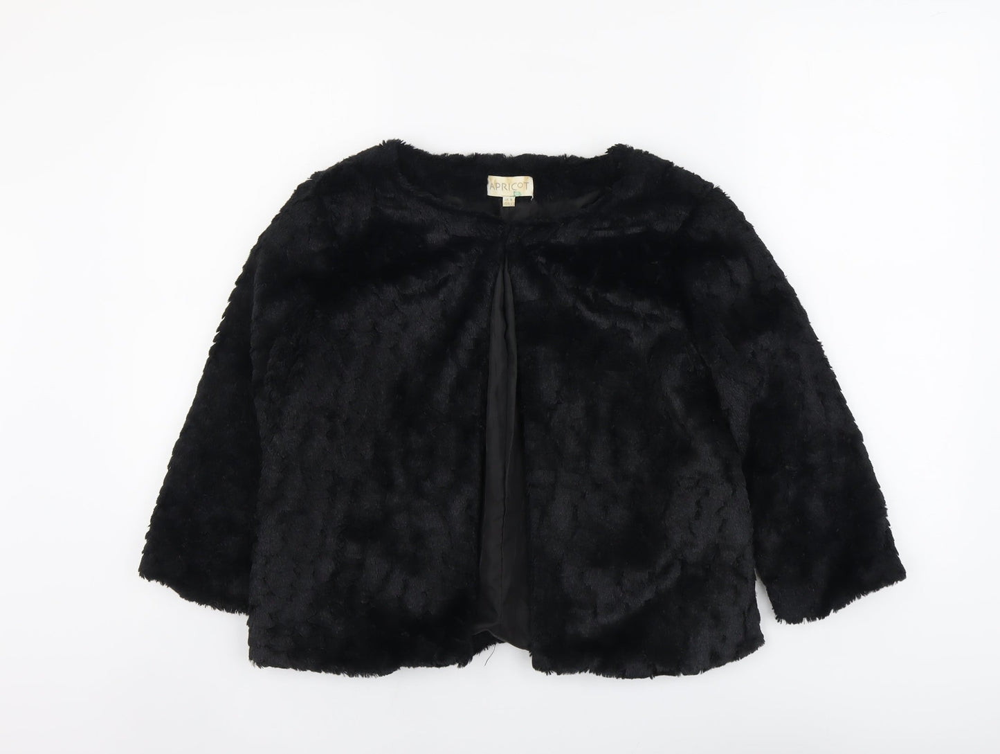 Apricot Womens Black Jacket Size 8 Hook & Eye