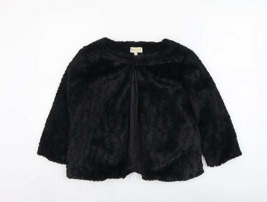 Apricot Womens Black Jacket Size 8 Hook & Eye