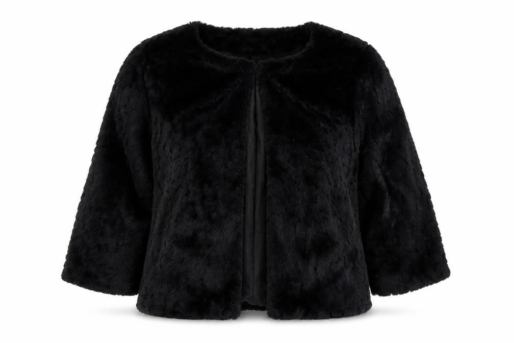 Womens UK Size 8 Apricot Black Jacket