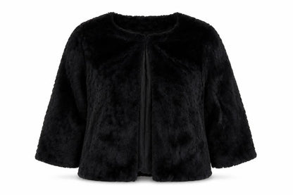 Womens UK Size 8 Apricot Black Jacket