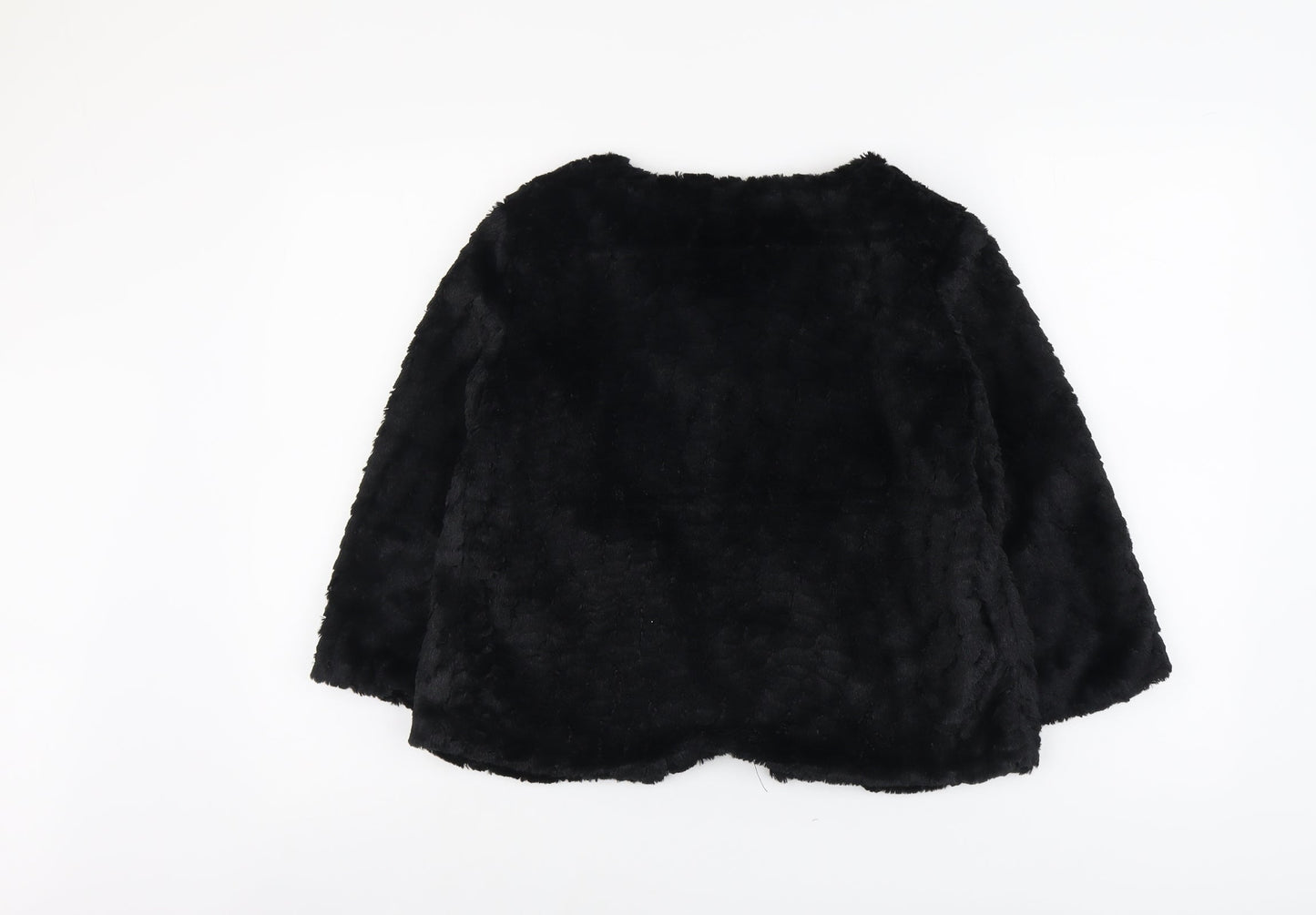 Apricot Womens Black Jacket Size 8 Hook & Eye