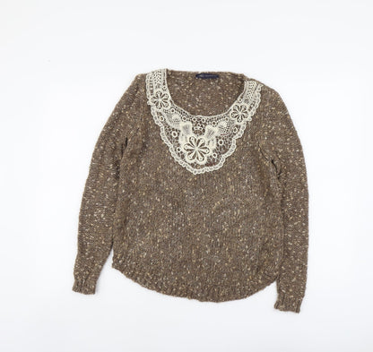Womens UK Size 8 Marks and Spencer Brown Pullover Jumper