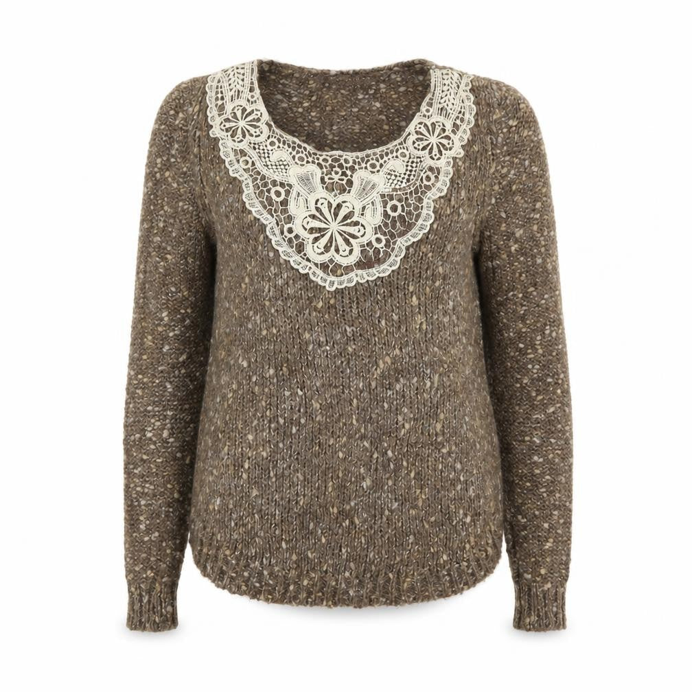 Womens UK Size 8 Marks and Spencer Brown Pullover Jumper
