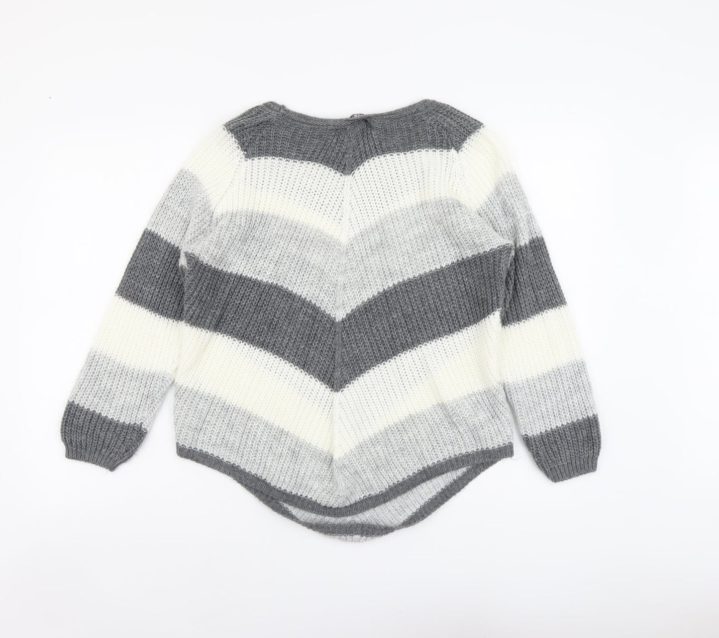 Womens UK Size M Cameo Rose Grey Pullover Jumper