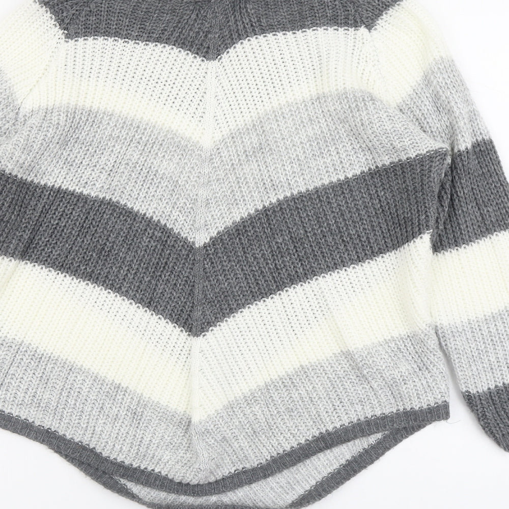 Womens UK Size M Cameo Rose Grey Pullover Jumper