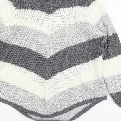 Womens UK Size M Cameo Rose Grey Pullover Jumper