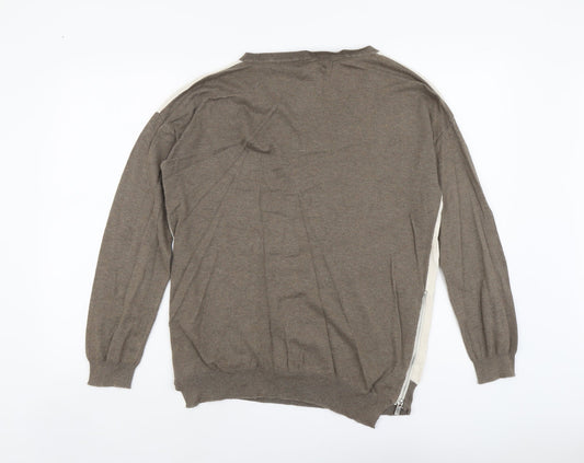 Womens UK Size 10 NEXT Beige Pullover Jumper