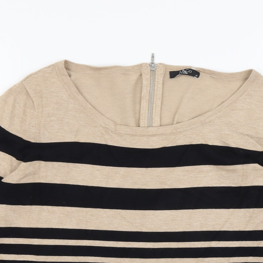 Womens UK Size 14 M&Co Beige Pullover Jumper