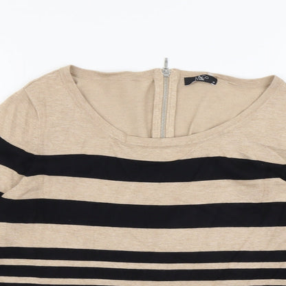 Womens UK Size 14 M&Co Beige Pullover Jumper
