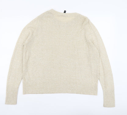 Womens UK Size L H&M Beige Pullover Jumper