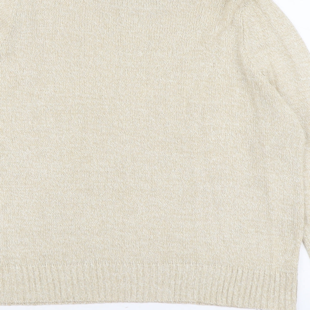 Womens UK Size L H&M Beige Pullover Jumper