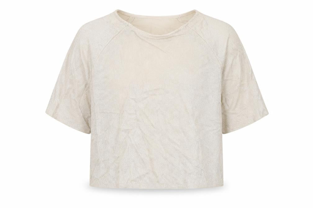 Womens UK Size 14 New Look Beige Basic T-Shirt