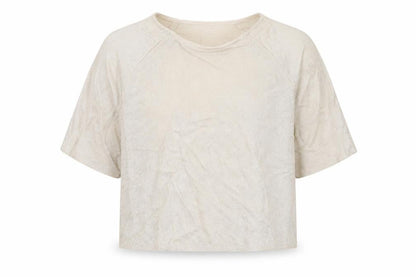 Womens UK Size 14 New Look Beige Basic T-Shirt