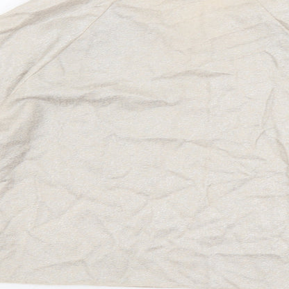 Womens UK Size 14 New Look Beige Basic T-Shirt