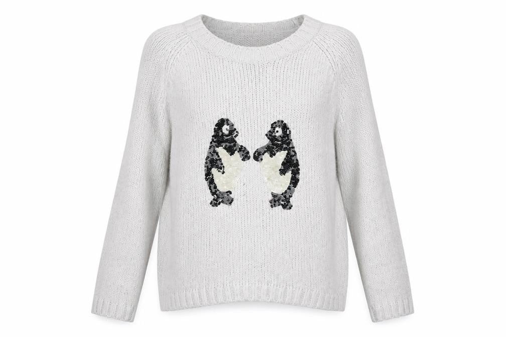 NEXT Womens Grey Scoop Neck Acrylic Pullover Jumper Size 10 - Seals