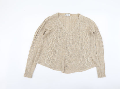 Womens UK Size S NEXT Beige Pullover Jumper