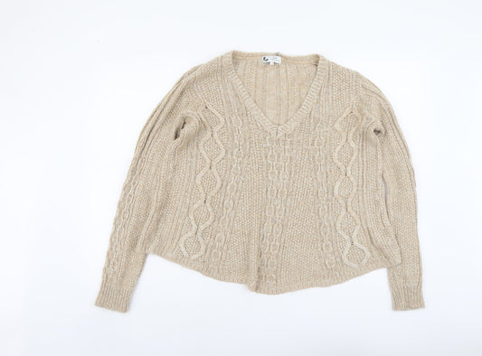 Womens UK Size S NEXT Beige Pullover Jumper