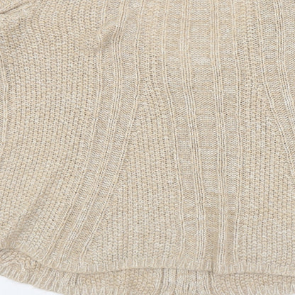 Womens UK Size S NEXT Beige Pullover Jumper