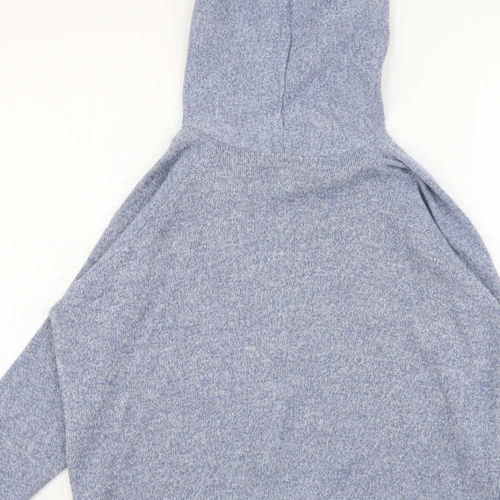 Stitck & Pieces Womens Blue Round Neck Acrylic Pullover Jumper Size S