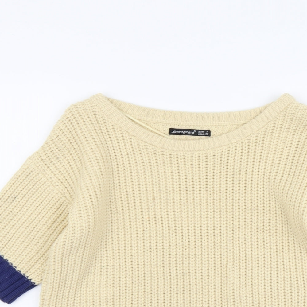Womens UK Size 6 Atmosphere Beige Pullover Jumper