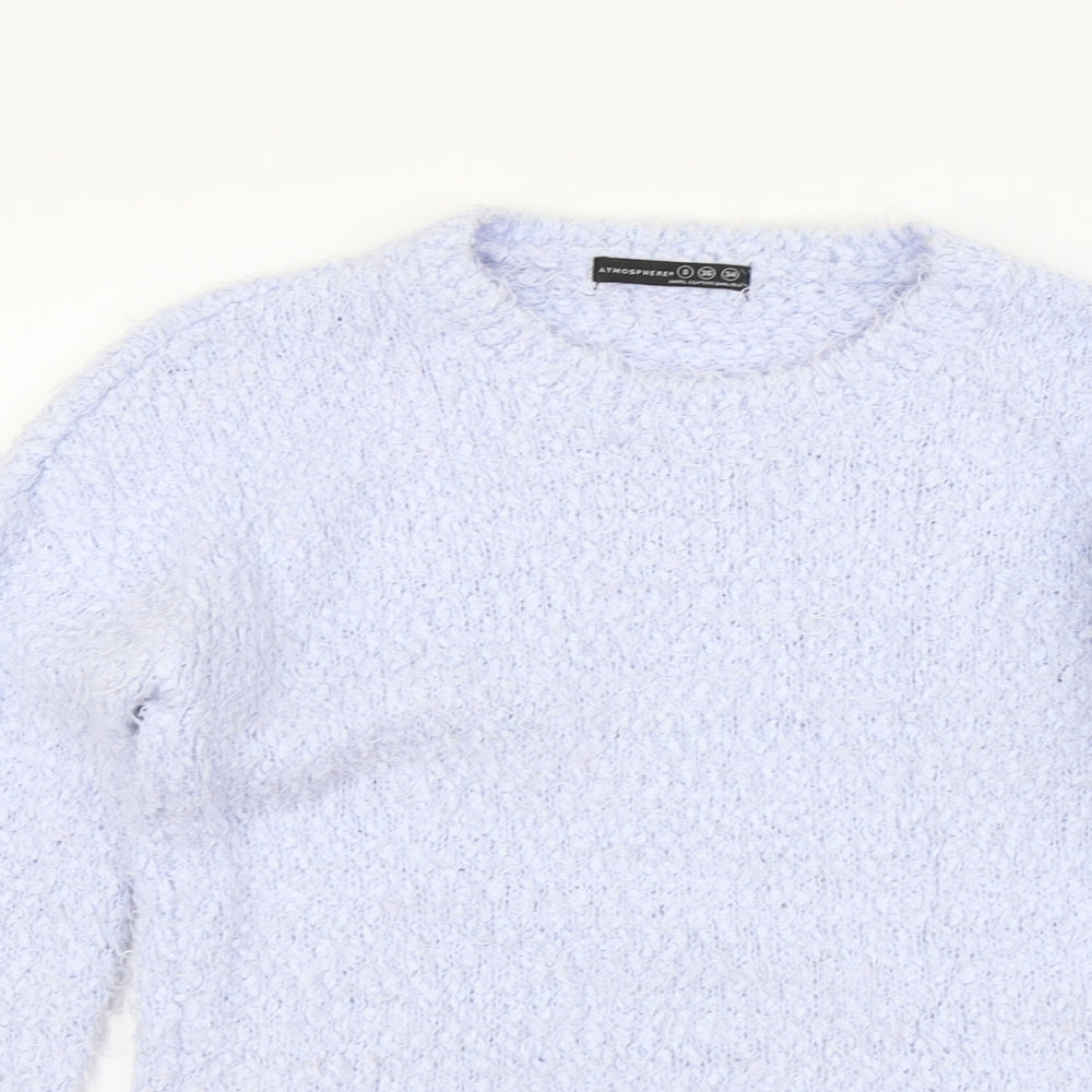 Womens UK Size 8 Atmosphere Blue Pullover Jumper