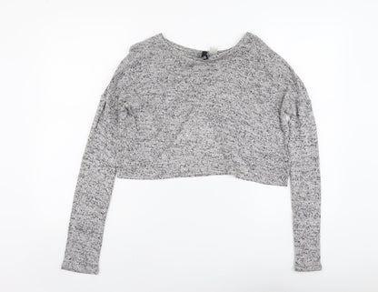 Womens UK Size S H&M Grey Pullover Jumper