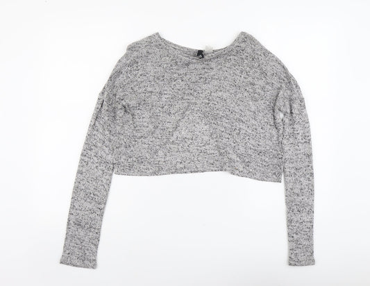 Womens UK Size S H&M Grey Pullover Jumper