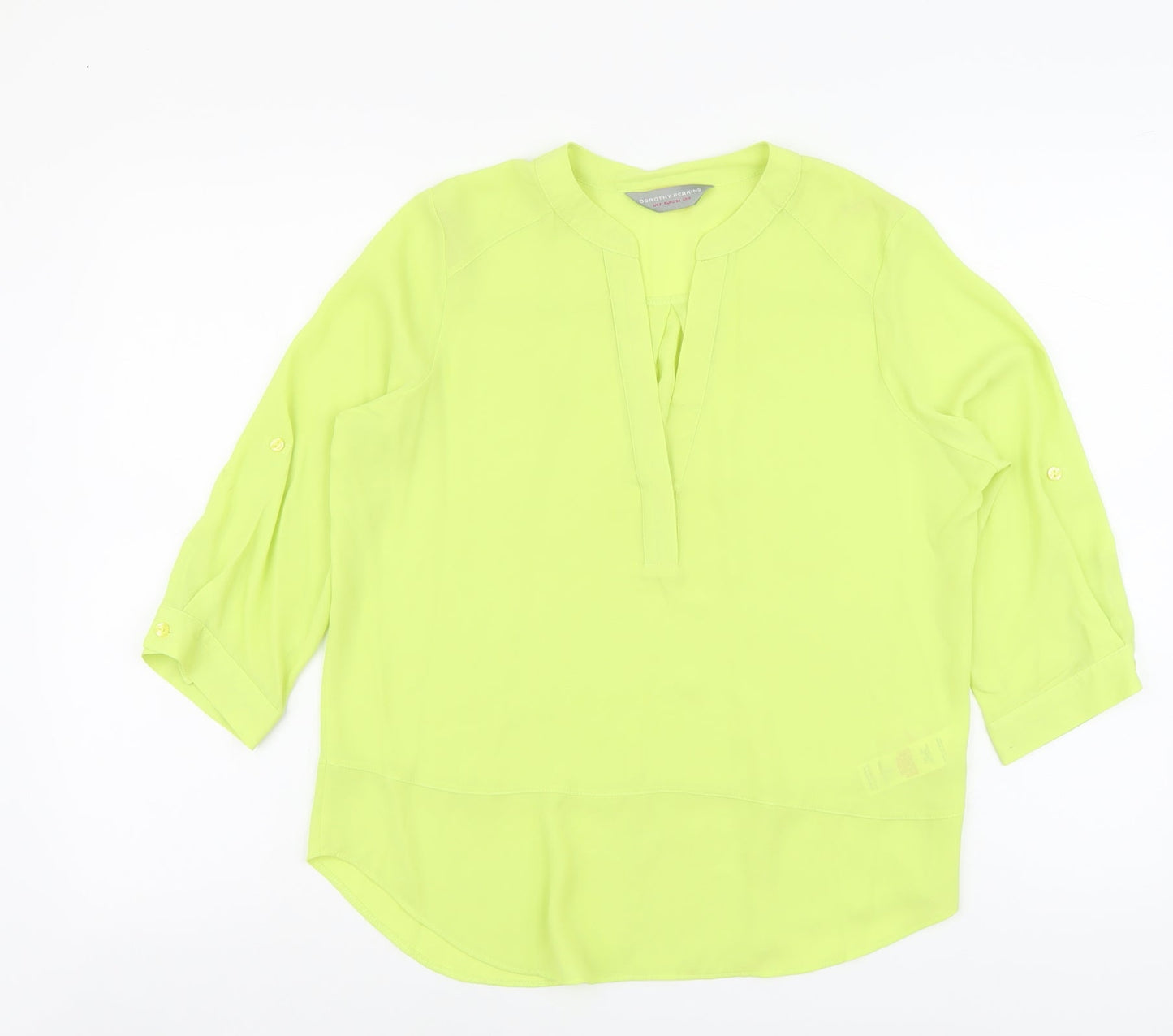 Womens UK Size 6 Dorothy Perkins Green Basic Blouse