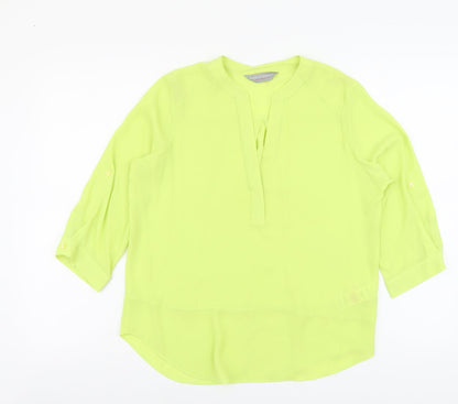 Womens UK Size 6 Dorothy Perkins Green Basic Blouse