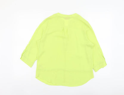 Womens UK Size 6 Dorothy Perkins Green Basic Blouse
