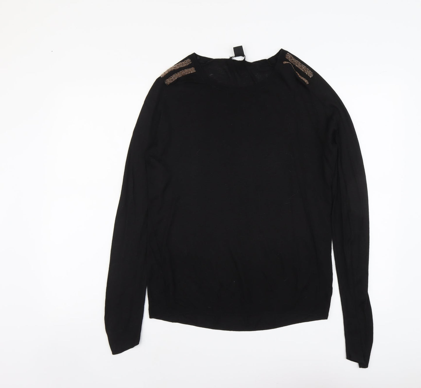 Womens UK Size S H&M Black Pullover Jumper