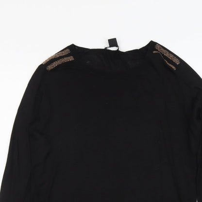 Womens UK Size S H&M Black Pullover Jumper