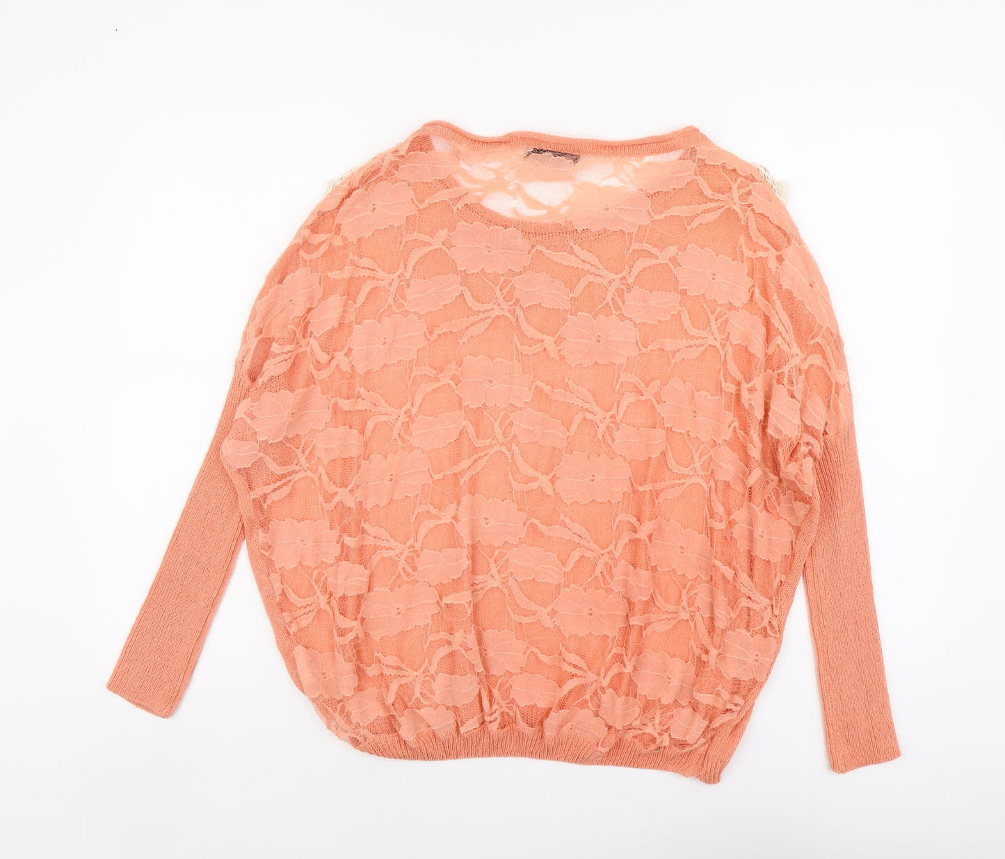 Womens UK Size S Katsumi Orange Pullover Jumper