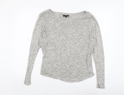 Womens UK Size 10 New Look Grey Pullover Jumper