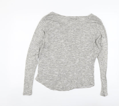 Womens UK Size 10 New Look Grey Pullover Jumper